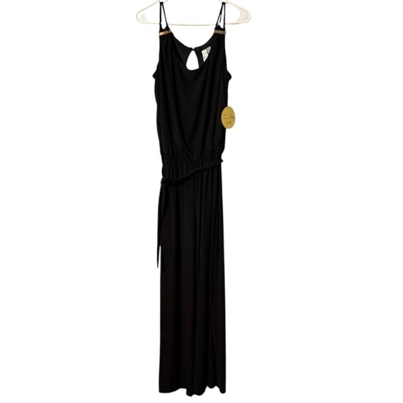 Emma & Michele Sleeveless Double Strap Jumpsuit - Picture 3 of 13